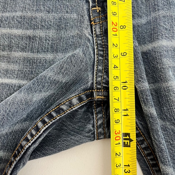 Aeropostale Mens Size 32/32 Driggs Slim Bootcut Jeans Blue Retro Straight Denim - Picture 14 of 16